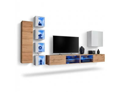 Designer Modern Möbel Wand Regale TV-Ständer Wandschrank Hänge Schrank Holzmöbel