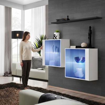 Modern Designer Garnitur WohnzimmerWohnwand Holzmöbel Set Komplett Neu Möbel