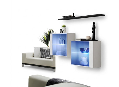 Modern Designer Garnitur WohnzimmerWohnwand Holzmöbel Set Komplett Neu Möbel