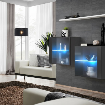Luxus Möbel Wohnzimmer Komplett Wohnwand Holz Einrichtung Wandschrank Wand Regal