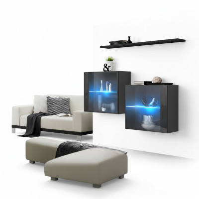 Designer Wohnwand Wandschrank Wand Regal Luxus Set Wohnzimmermöbel