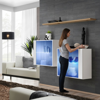 Luxus Wohnwand Möbel Einrichtung Set Holz Möbel Moderne Wohnzimmermöbel