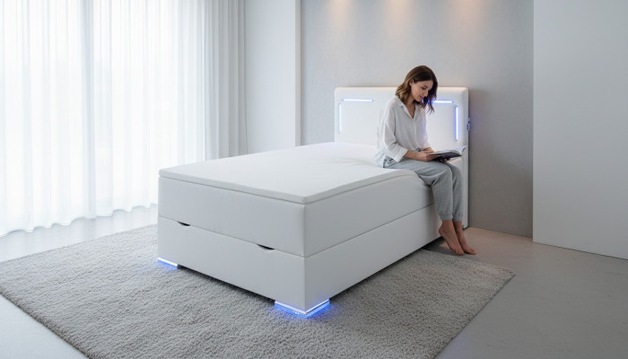 Schlafzimmer Bett Polster Möbel Luxus Einrichtung Neu Modern Design
