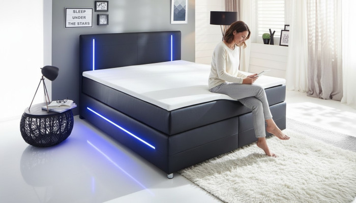 Luxus Modern Schlafzimmer Designer Doppelbett Bett 180x200cm Neu Design