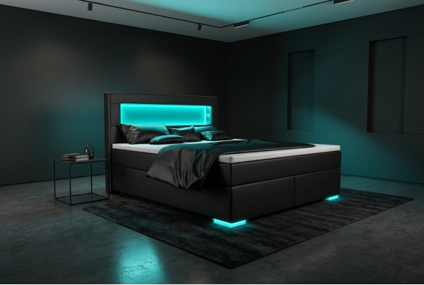 Schlafzimmer Bett Textil Luxus Polster Einrichtung 180x200 Möbel Doppelbett Neu