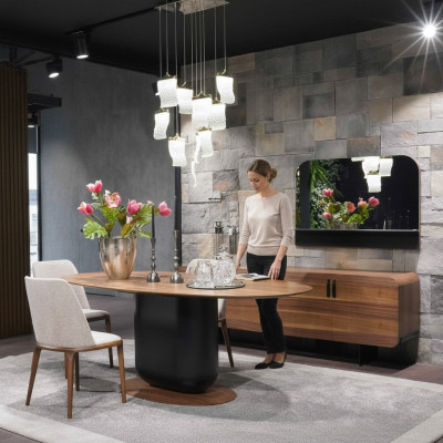 Esszimmer Set 6tlg Esstisch Stühle Ess Gruppe Sideboard Anrichte Möbel