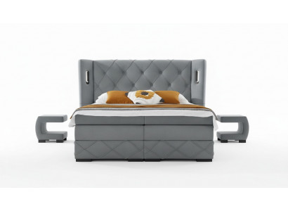 Schlafzimmer Set Bett 2x Nachttisch Modern Komplett Luxus Möbel Holz Einrichtung