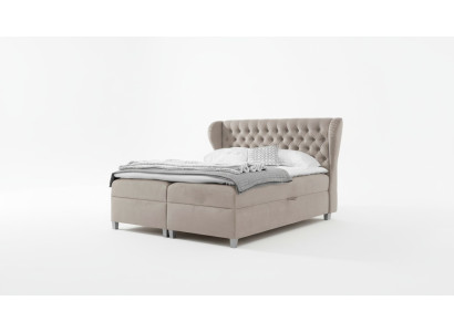 Luxus Doppel Bett Chesterfield Schlafzimmer Einrichtung Polsterbett Modern Möbel