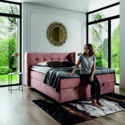 Schlafzimmer Möbel Boxspringbett Bett 160x200cm Modern Design Einrichtung