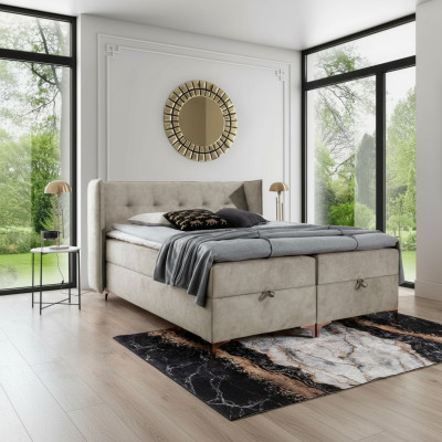 Einrichtung Schlafzimmer Polsterbett Luxus Boxspringbett Doppel Design Möbel