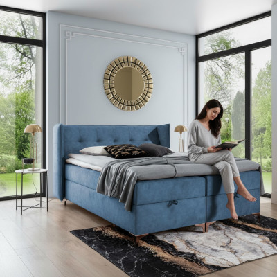 Modern Schlafzimmer Luxus Bett Polsterbett Einrichtung Design Polstermöbel