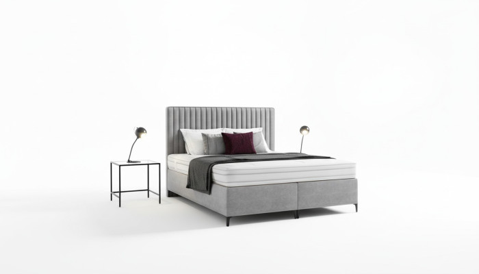 Polsterbett Schlafzimmer Bett Luxus neu Design Modern Holz Einrichtung Textil