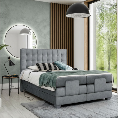 Modern Bett Grau Doppelbett 160x200cm Schlafzimmer Design Modern Einrichtung