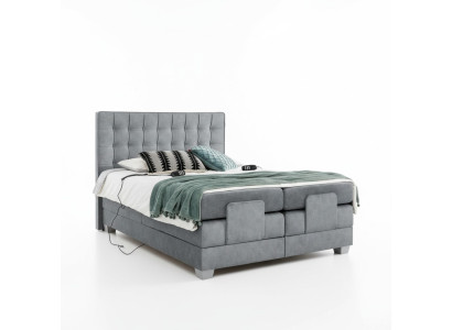 Modern Bett Grau Doppelbett 160x200cm Schlafzimmer Design Modern Einrichtung