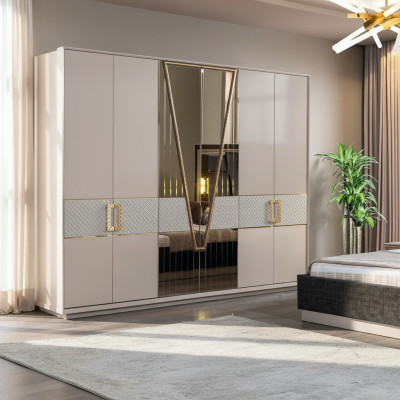 Schlafzimmer Kleiderschrank Moderne Möbel luxus Neu Einrichtung Design