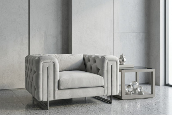 Modern Sessel Wohnzimmer Chesterfield Möbel Polster Einrichtung Textil
