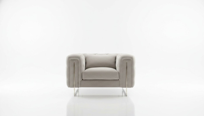 Modern Sessel Wohnzimmer Chesterfield Möbel Polster Einrichtung Textil