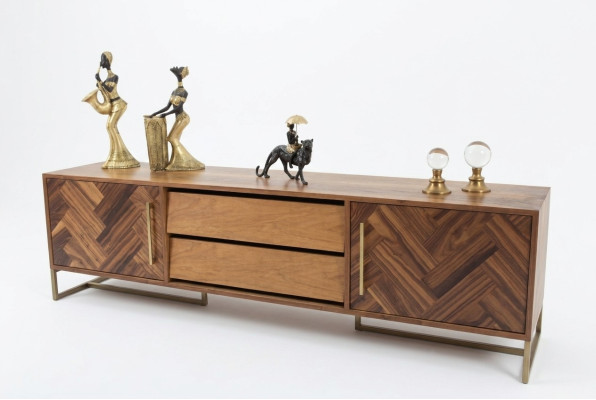 Braun TV Ständer RTV Sideboard Wohnzimmermöbel Modern Luxus Neu