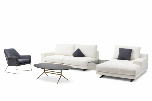 Design Wohnzimmer Komplett 3tlg Textil Sofagarnitur Modern Couchtisch