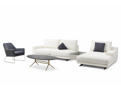 Design Wohnzimmer Komplett 3tlg Textil Sofagarnitur Modern Couchtisch