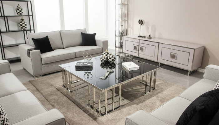 Couchtisch Modern Wohnzimmermöbel Glas Möbel Luxus Design Einrichtung
