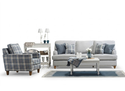 Luxus Wohnzimmer Set Modern Möbel Sofa Dreisitzer Design Neu Sessel