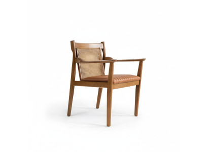 Modernen Holz Armlehnstuhl Polster Leder Esszimmer Stuhl Neu Möbel