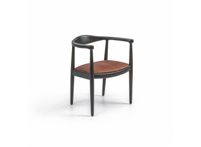 Design Möbel Stuhl mit Armlehnen Holzstuhl Neu Einrichtung Polster Sitz
