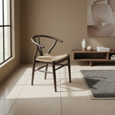 Braun Stuhl Möbel Sitz Modern Design Esszimmer Einrichtung Polster Neu