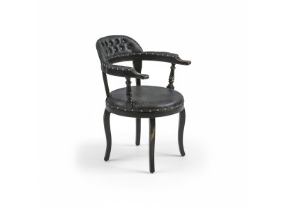 Luxus Design Polster Stuhl Polster Sitz Esszimmer Holz Stuhl mit Armlehnen