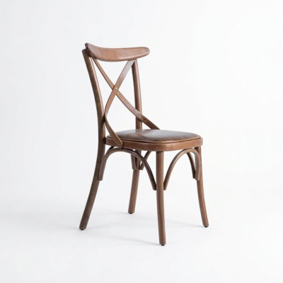 Holz Designer Stuhl Luxus Esszimmer Möbel Braun Neu Einrichtung