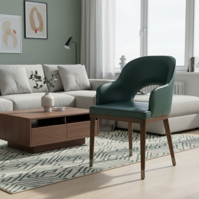 Luxus Stuhl mit Armlehnen Designer Esszimmer Neu Modern Möbel Polstersitz