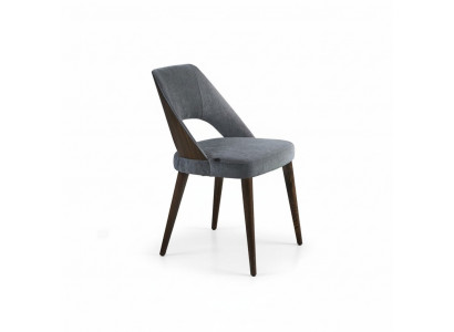 Esszimmerstuhl Grau Polster Stoff Neu Luxus Sitz Stuhl Einrichtung Design