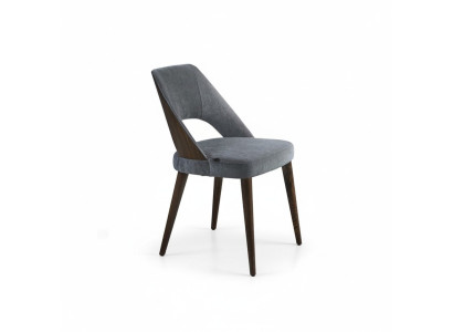 Esszimmerstuhl Grau Polster Stoff Neu Luxus Sitz Stuhl Einrichtung Design