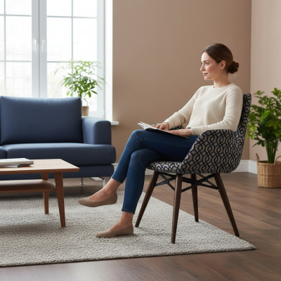 Luxus Armlehnstuhl Esszimmer Modern Designer Stuhl mit Armlehnen Neu