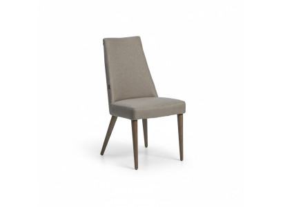 Holzstuhl Stoff Sitz Stuhl Esszimmer Neu Designer Möbel Luxus Stühle