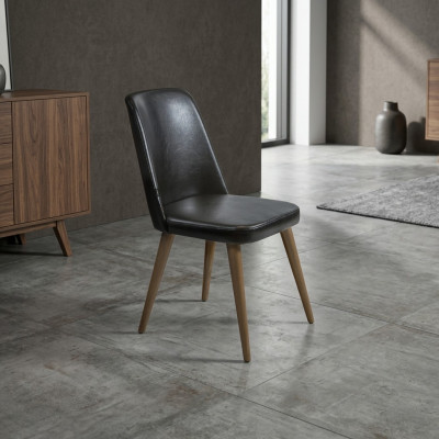 Luxus Einrichtung Neu Stuhl Polster Schwarz Möbel Designer Stühle Esszimmer