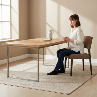 Designer Stuhl Polster Stoff Luxus Einrichtung Stühle Esszimmer Möbel