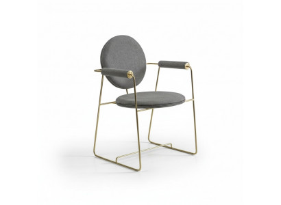 Esszimmerstuhl Designer Stuhl mit Armlehnen Modern Möbel Polsterstuhl