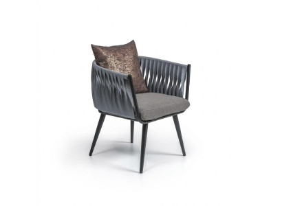 Grau Armlehnstuhl Neu Möbel Esszimmer Designer Stuhl mit Armlehnen