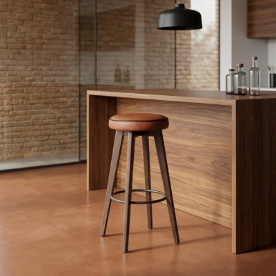 Braun Barhocker Design Möbel Modern Einrichtung Bar Stühle Esszimmer