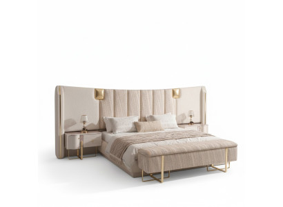 Bett 2x Nachttische Schlafzimmer Komplett Luxus Einrichtung Neu Möbel