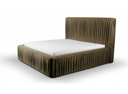 Stoff Design Bett Doppel Betten Luxus Ehe Modernes Hotel Gestell Schlaf Zimmer