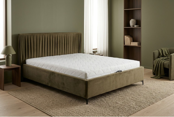 Modernes Bett Design Betten Holz Textil Schlafzimmer Bettgestell