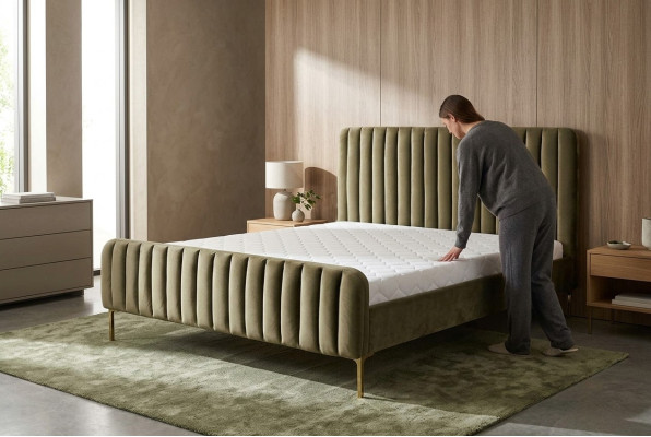 Modernes Bett Polster Design Luxus Doppelbett Hotel Design Betten Möbel Holzbett