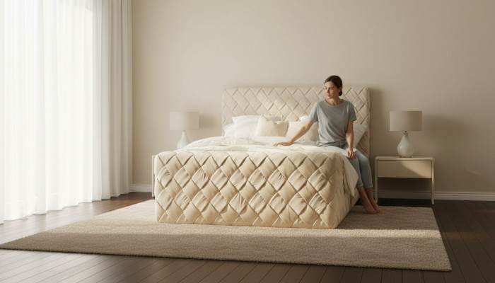Luxus Betten Modern Bettrahmen 180x200 cm Design Schlafzimmer Möbel Kopfteil