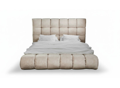 Luxuri Plüsch Bett im Schlafzimmer groß handlich Designer Bett Neu Innenbereich