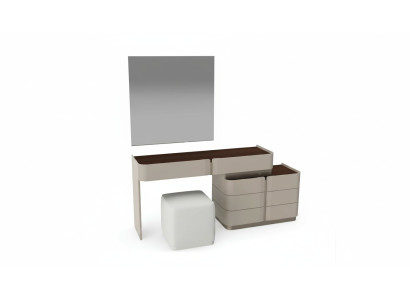 Schminktisch Spiegel schick weißer Hocker Komplett Set Schlafzimmer Neu 3tlg