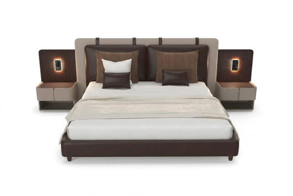 Luxus Schlafzimmer Nachttisch Betten Bett 3tlg. Komplett Set Design Einrichtung
