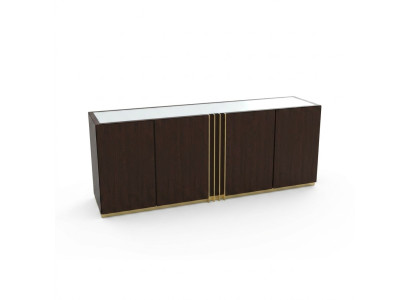 Wohnzimmer Kommode Lowboard braun Sideboard Holz Modern Möbel 208x49x80cm
